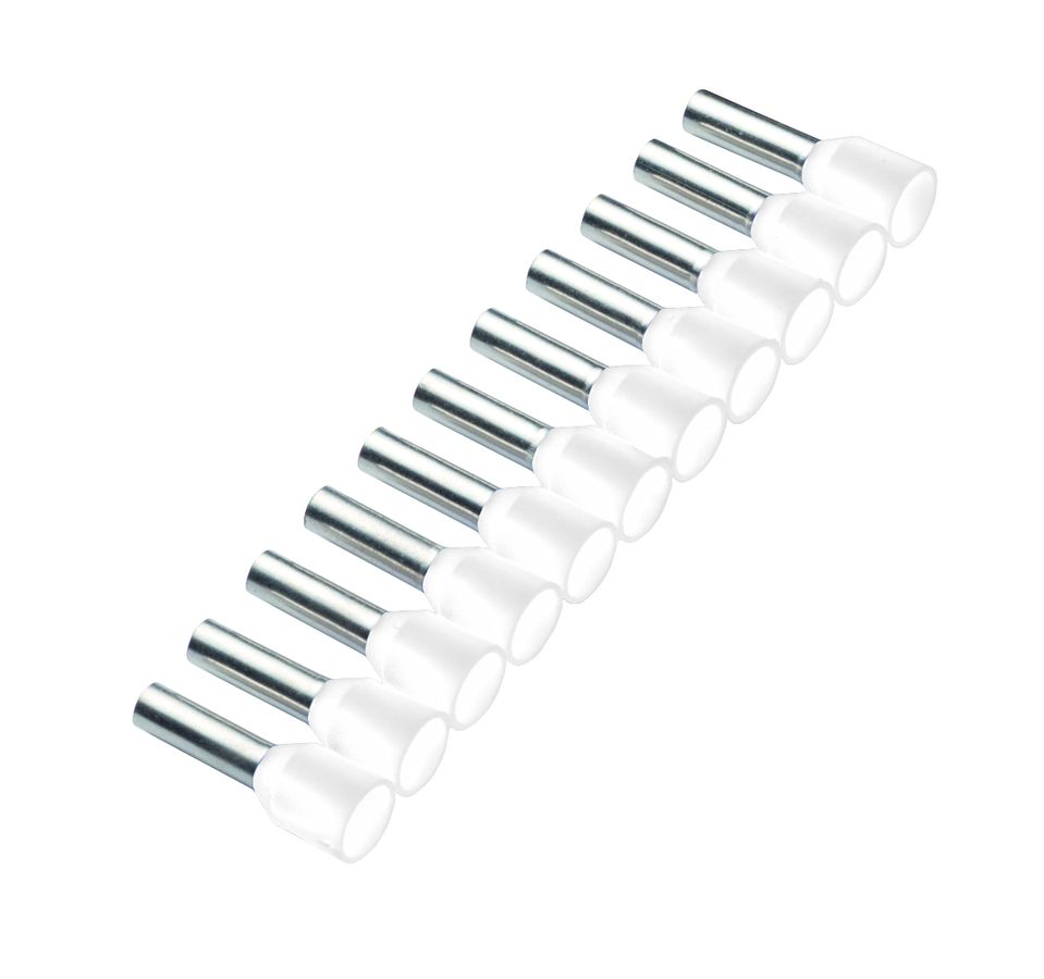 Cosse tubulaire à sertir iso. long. mâle/femelle 8/14mm 0.5mm²