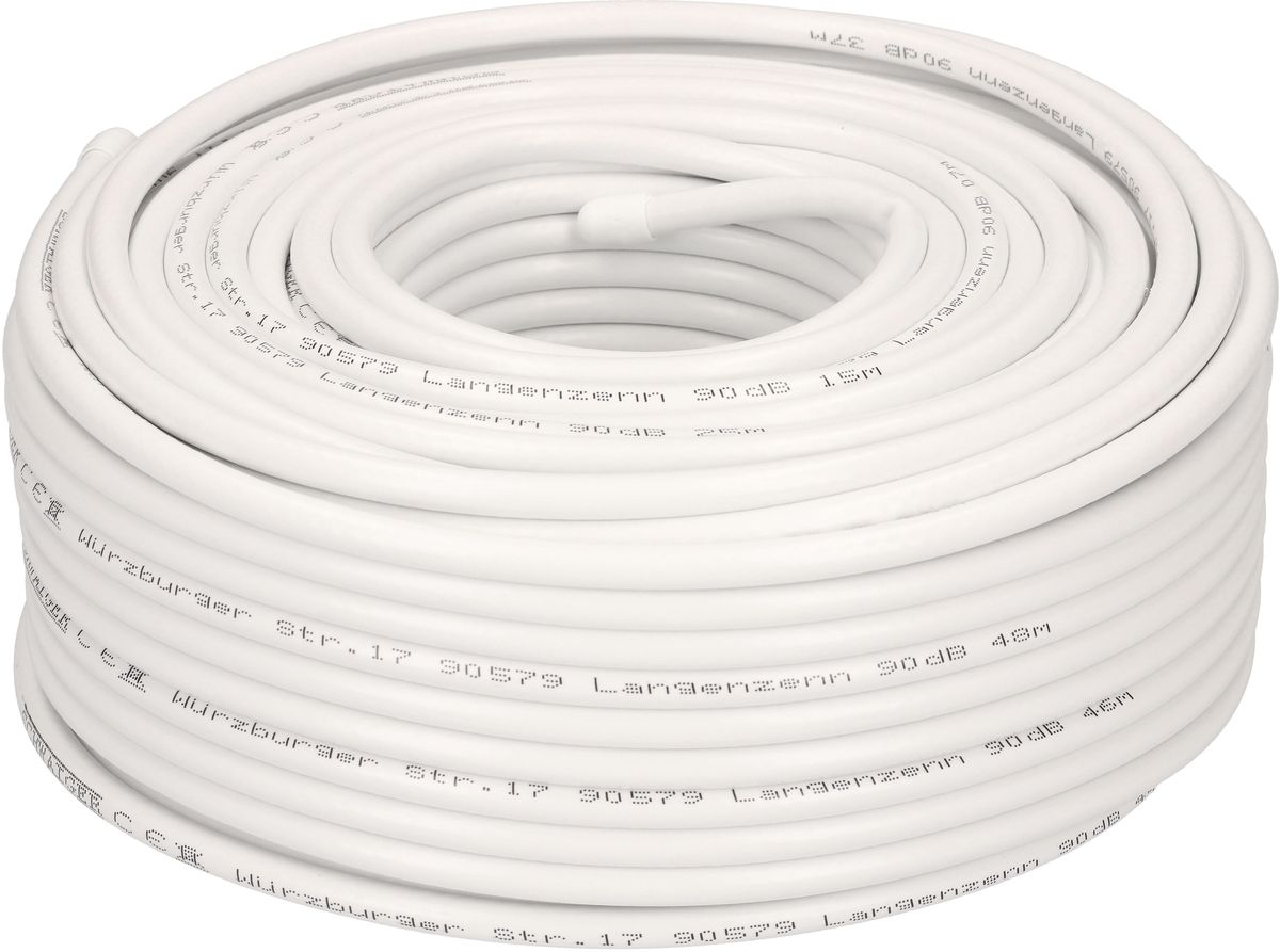 câble coaxial 135dB 10m blanc