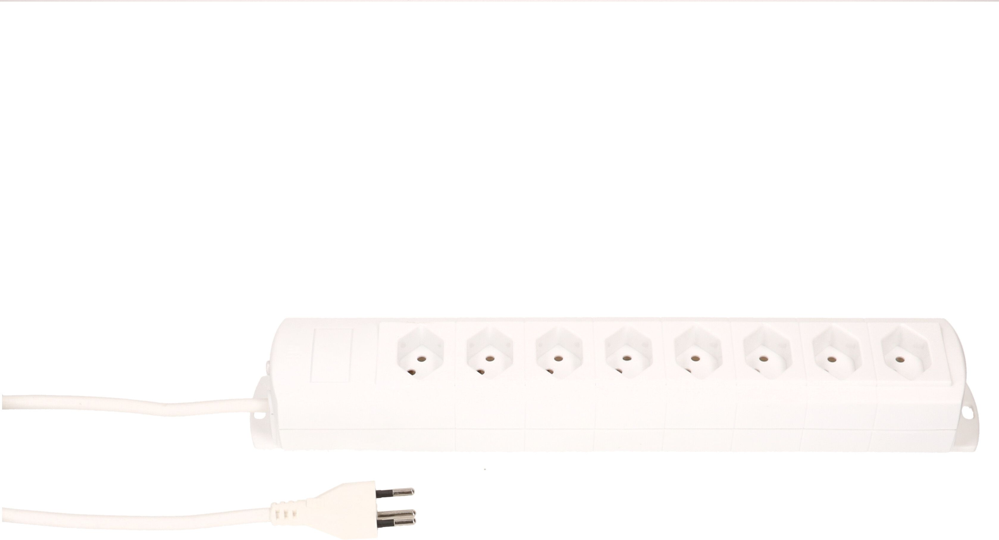 multiprise Prime Line 8x type 13 blanc 5m