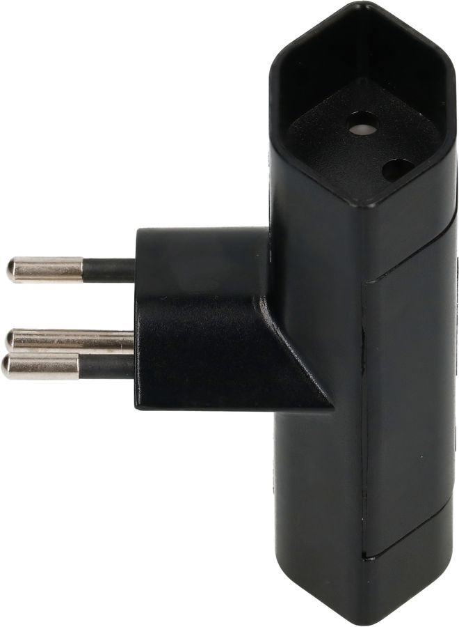 multi adaptateur 2x type 13 3 pôles noir
