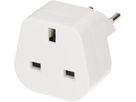 Reiseadapter Typ 12 / Grossbritannien 3-polig weiss