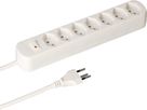 Steckdosenleiste Basic Line 7x Typ 13 weiss Schalter 1.5m