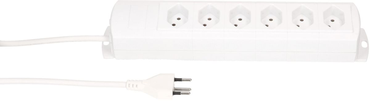 multiprise Prime Line 6x type 13 blanc 5m