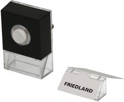 Bouton-poussoir Pushlite noir lumineux