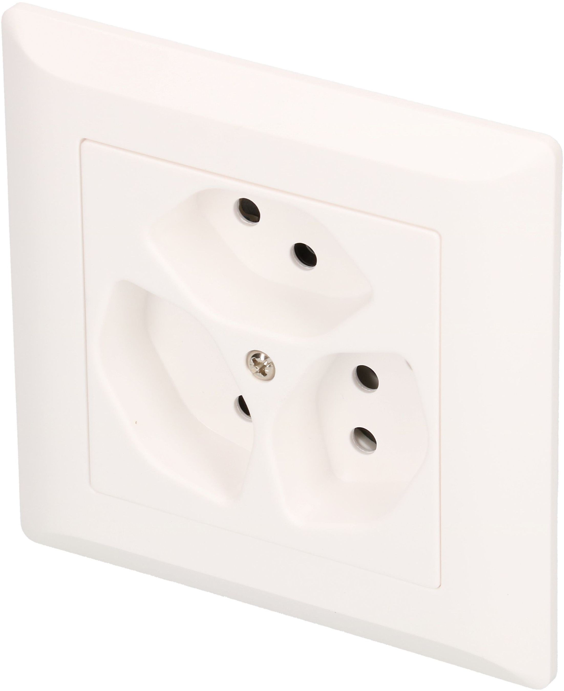 Steckdose 3x Typ 13 UP BS Kallysto weiss