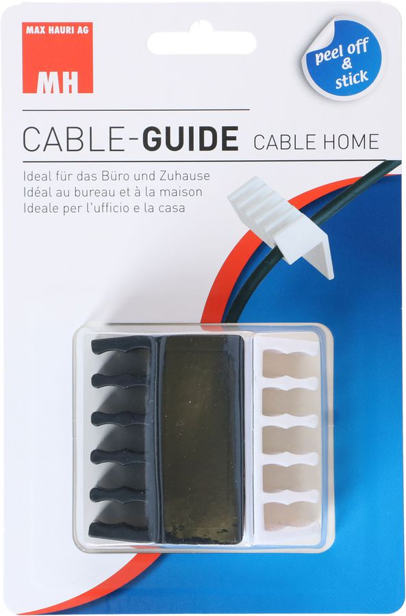 CABLE-GUIDE set 1x noir 1x blanc
