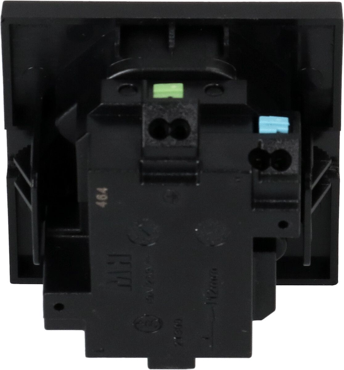 prise 2x type 13 plat à encastrer Max Hauri noir