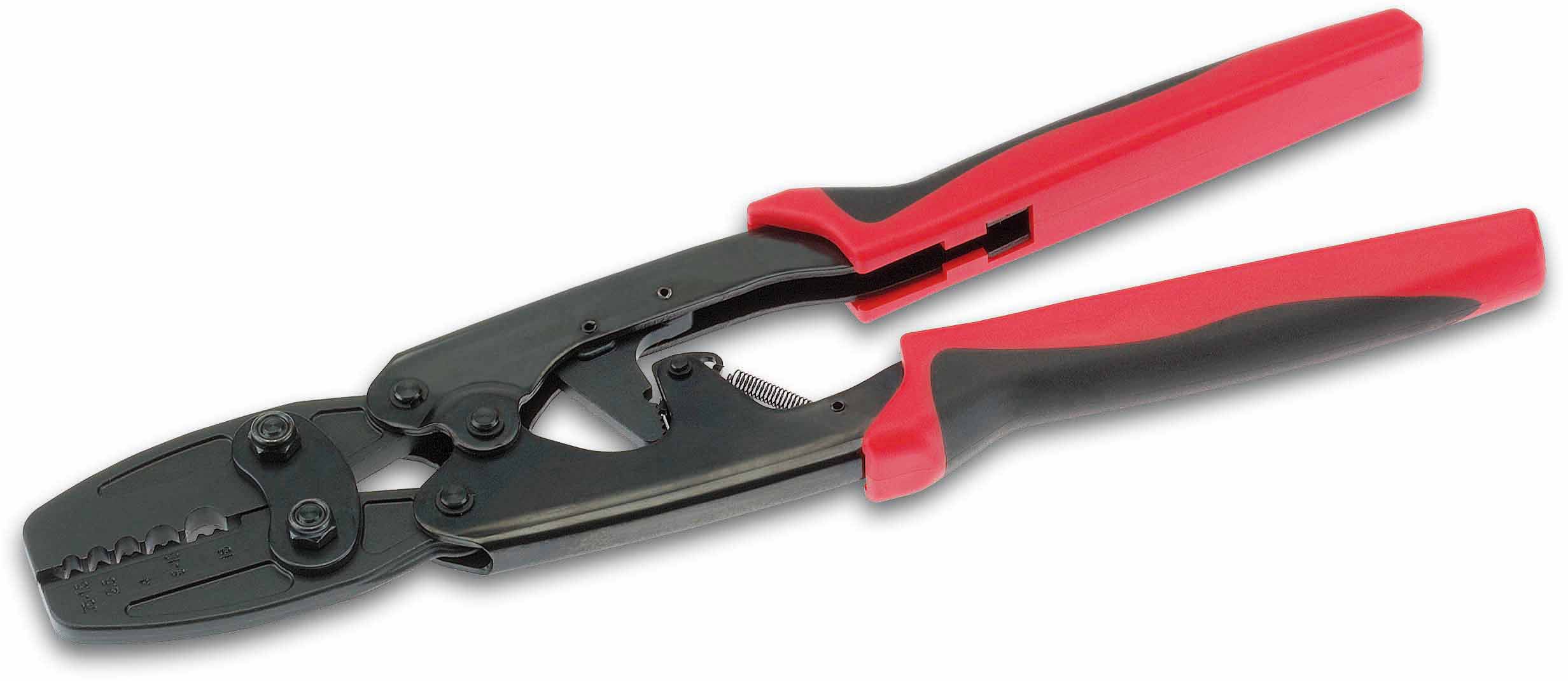 Pince à sertir à mandrin 0.75-16mm² démultiplié à levier blocage