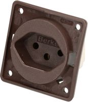 prise 1x type 13 appareil avec plaque frontale Berker Integro bn