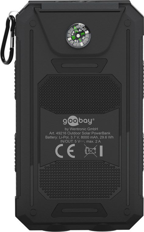 Powerbank 8000mAh Solar Outdoor