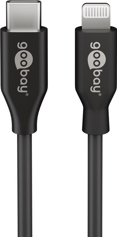 câble de recharge Lightning vers USB-C 2m noir
