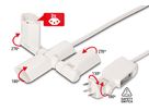 multiprise clip-clap Line 3x type 13 blanc interrupteur 2m