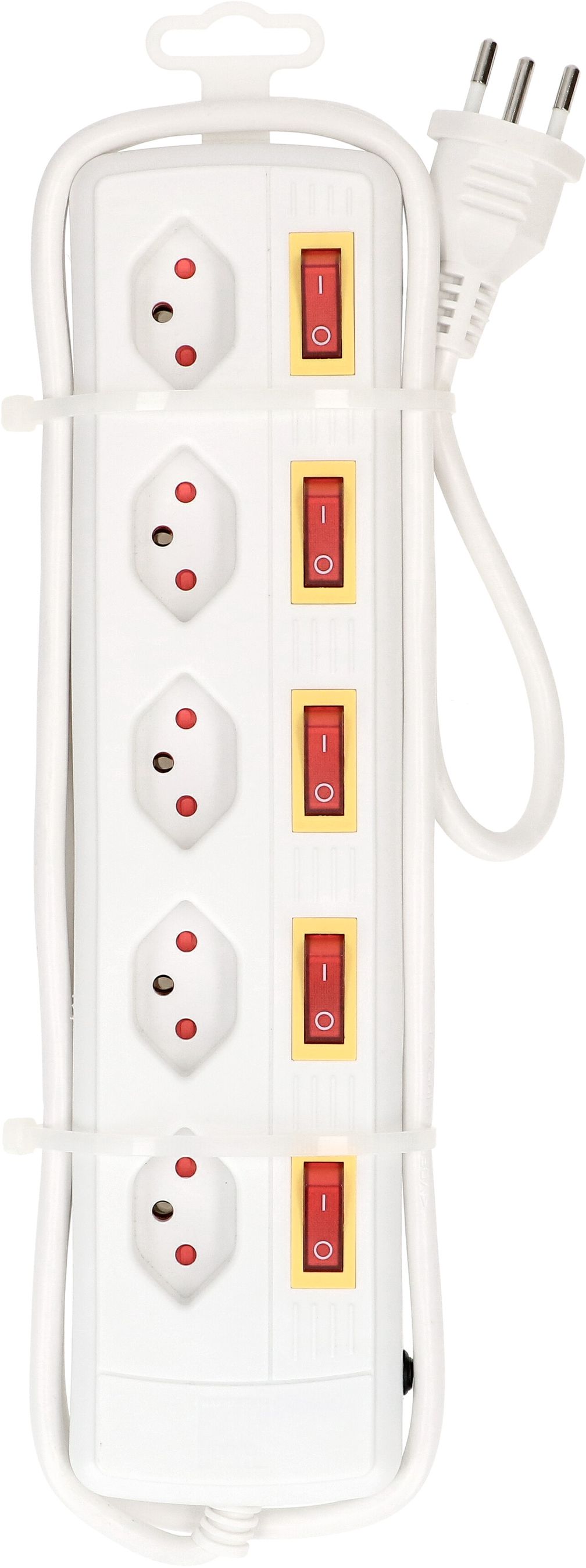 Steckdosenleiste Multi-Switch 5x Typ 13 BS weiss Schalter 1.5m