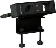 CUBO T bloc multiprise noir 1x type 13 1x USB-A/C 1x module vide