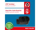 multi adaptateur ADAPT 2+1x type 13 noir rotatif Green+Fair