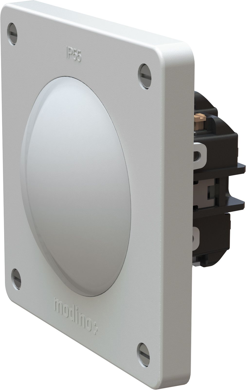 interrupteur à poussoir schéma 3 insert +set frontal exo IP55 gr