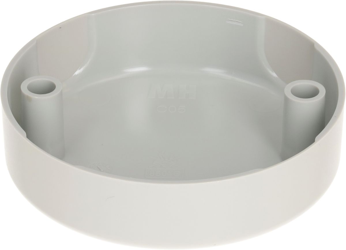 rosette de plafond rond 2 trous de fixation gris clair