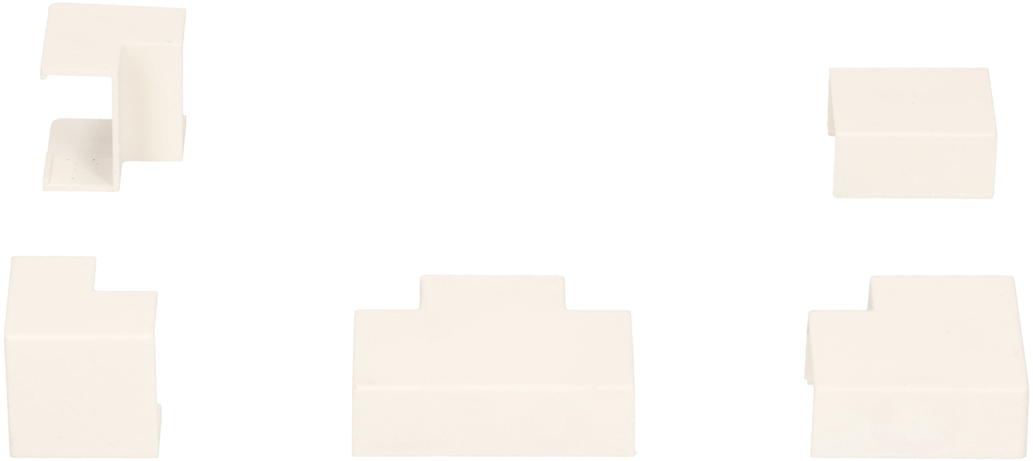 Connessione canalina 16x10mm bianco assortito 5 pz.