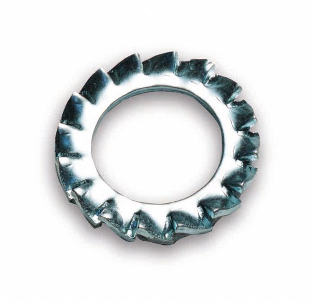 Rondelle éventail à denture extérieure acier M5