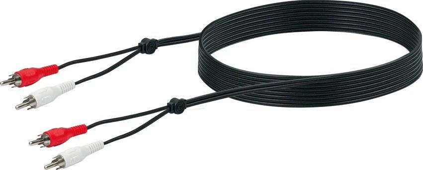 câble audio RCA stéréo 5m noir