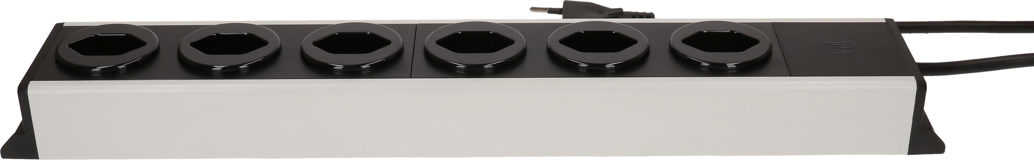 multiprise Power Line 6x type 13 gris/noir 3.0m