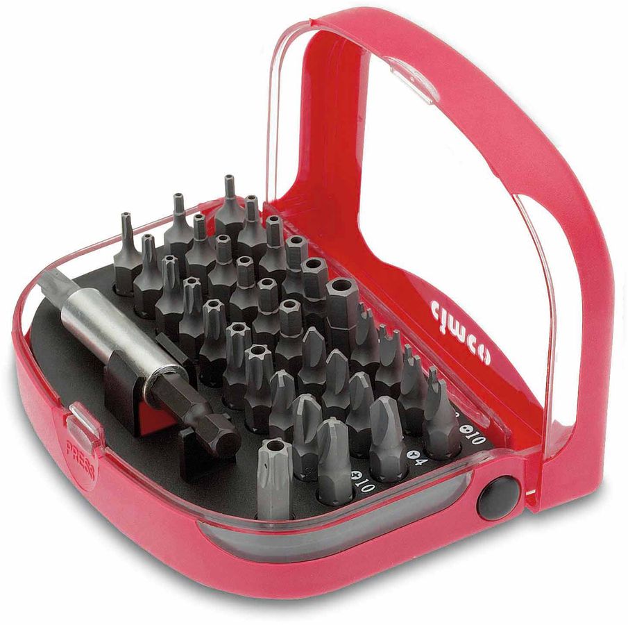 Jeu d'embouts spéciaux pour desserrer les vis de sécurité 33 p.