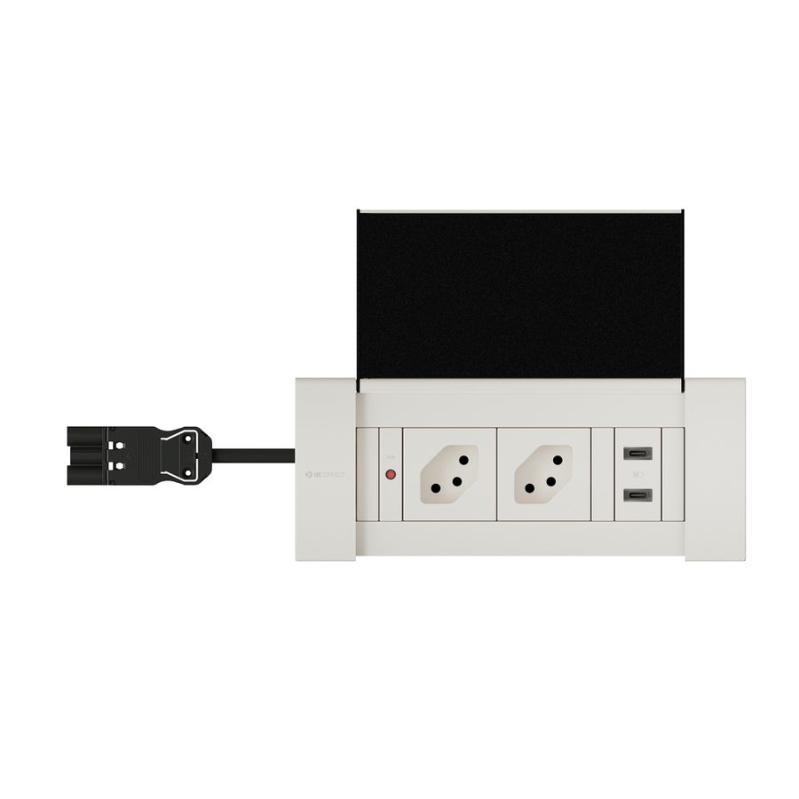 NEXO bloc multiprise blanc 2x type 13 1x USB-C/C