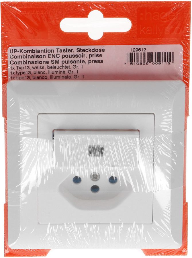 Kleinkombi A/R gelb beleuchtet / Typ 13 UP Kallysto weiss