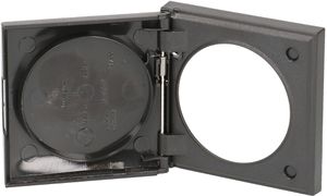 Abdeckrahmen Gr.1 UP mit Klappdeckel Integro IP44 anthrazit