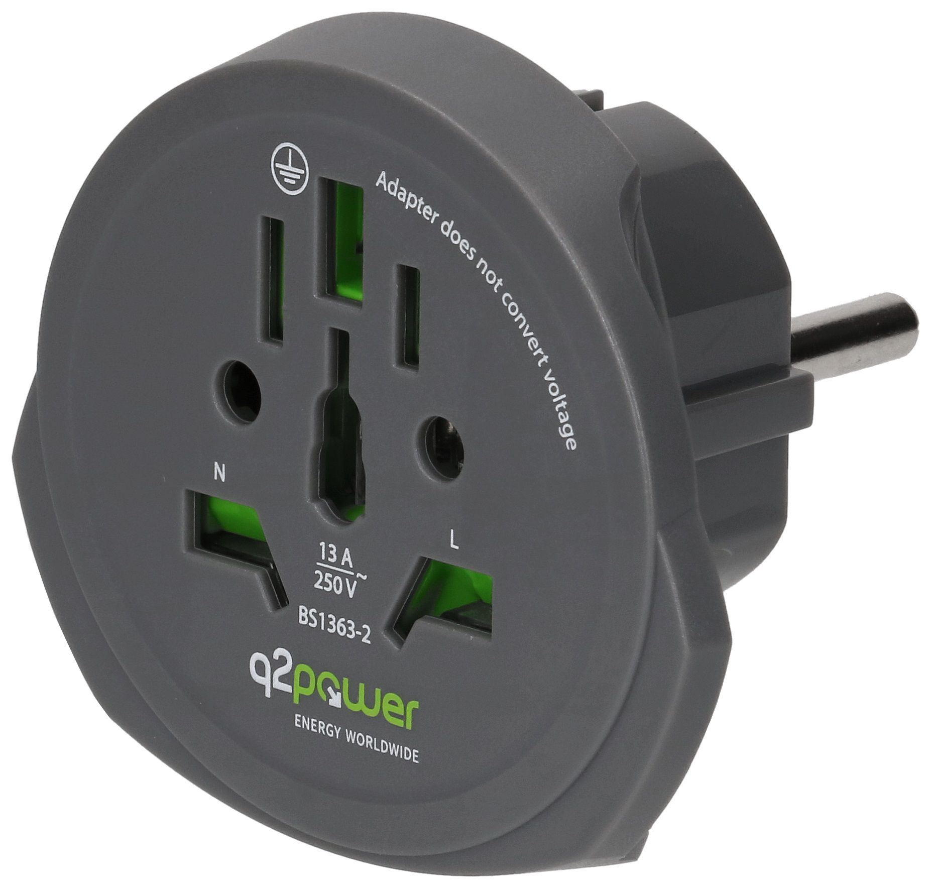 Q2 Power adaptateur mondial Schuko