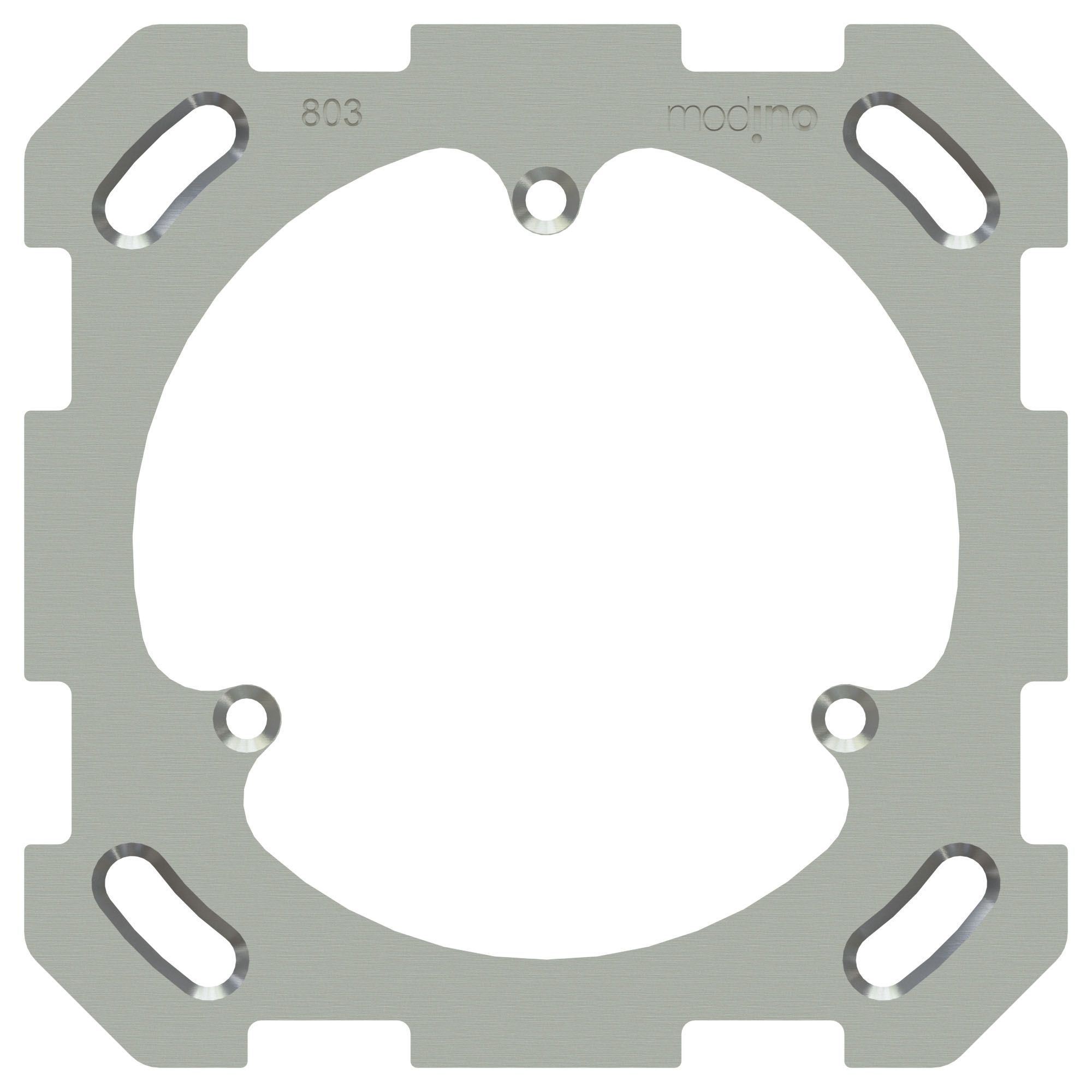 plaque de fixation ta.1x1 avec fixation en 3 points modino