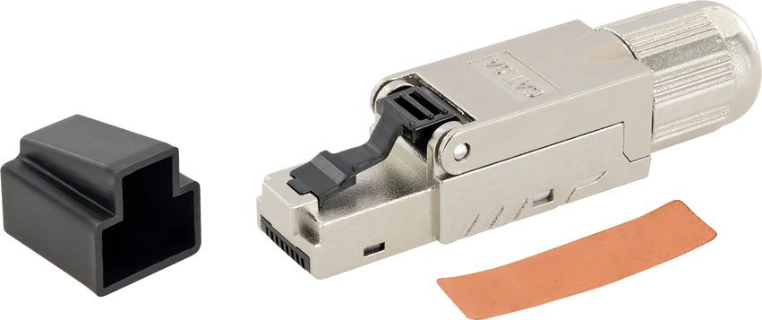 fiche réseau RJ45 Cat. 6a/Cat. 7 métal