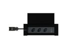 NEXO presa multipla nero 3x tipo 13 1x USB-A/C