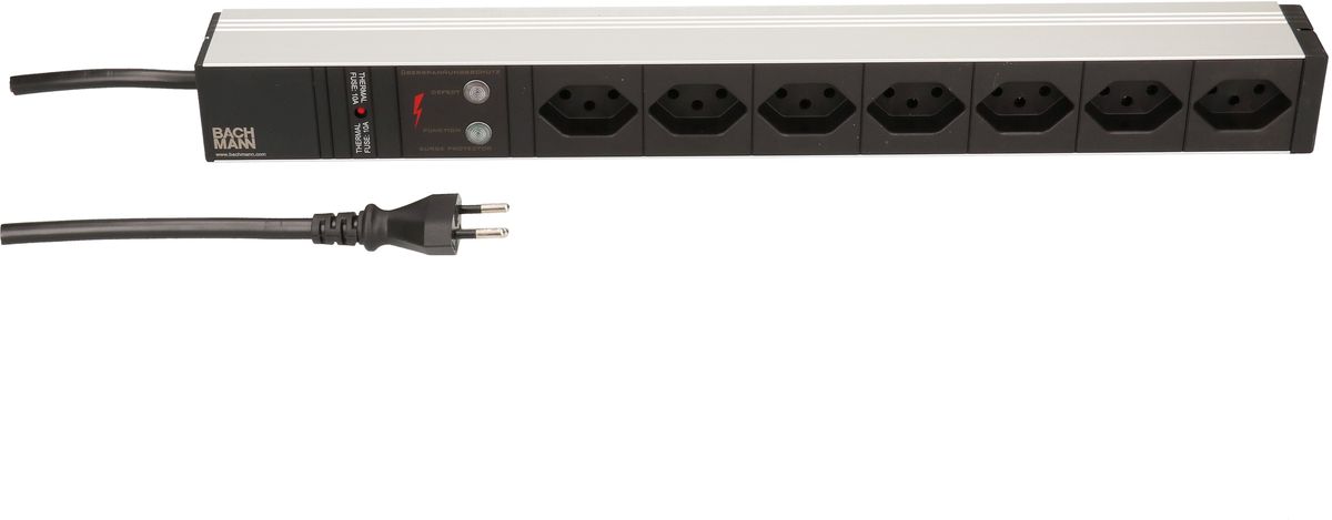 PDU 19 Zoll 7x type13 noire 1U avec PCS