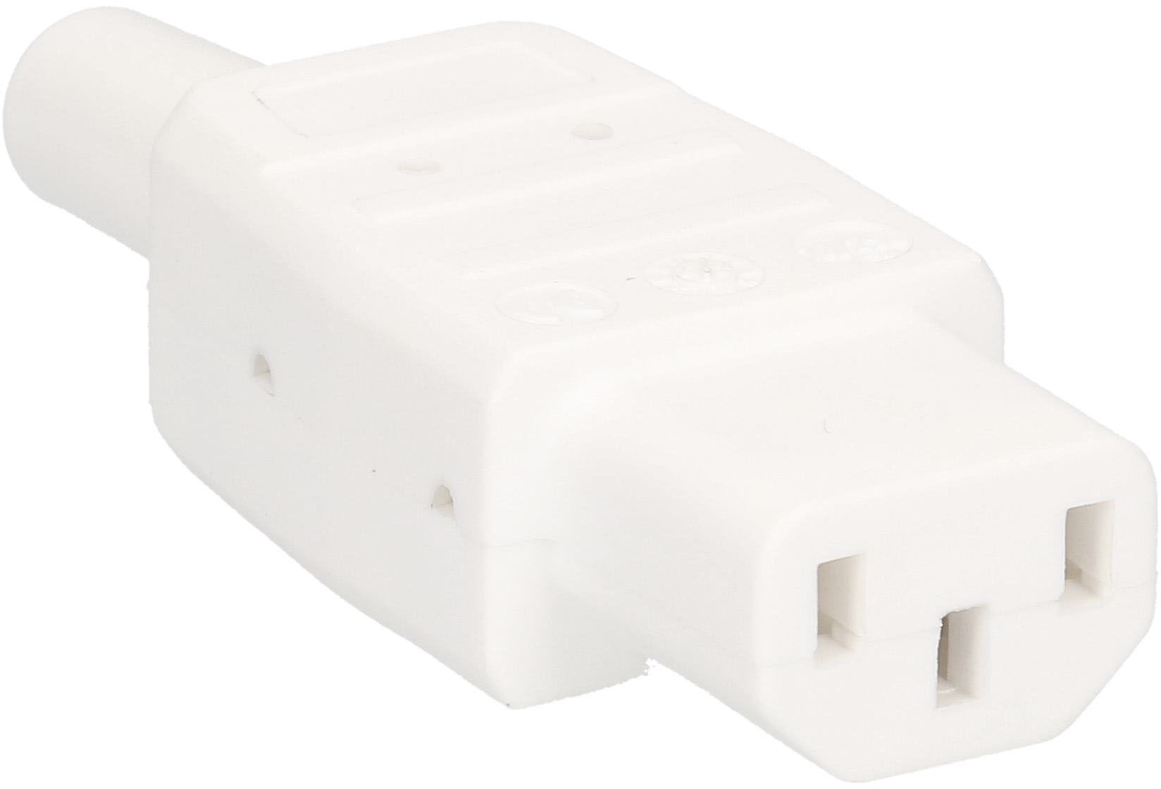 prise de connecteur type C13 3 pôles blanc