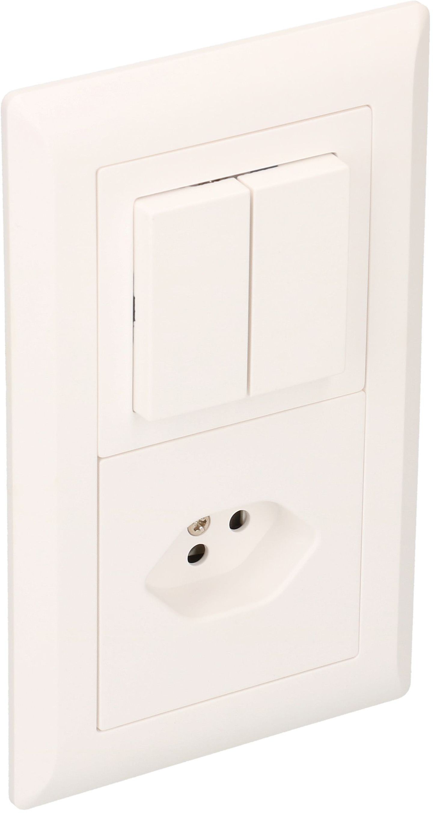 combinazione schema 3+3 / tipo 13 dim.2x1 INC Kallysto bianco