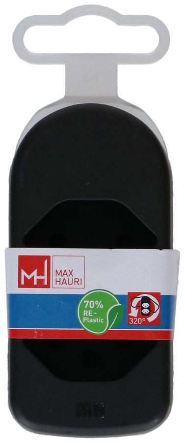 multi adaptateur ADAPT 2x type 13 noir rotatif Green+Fair