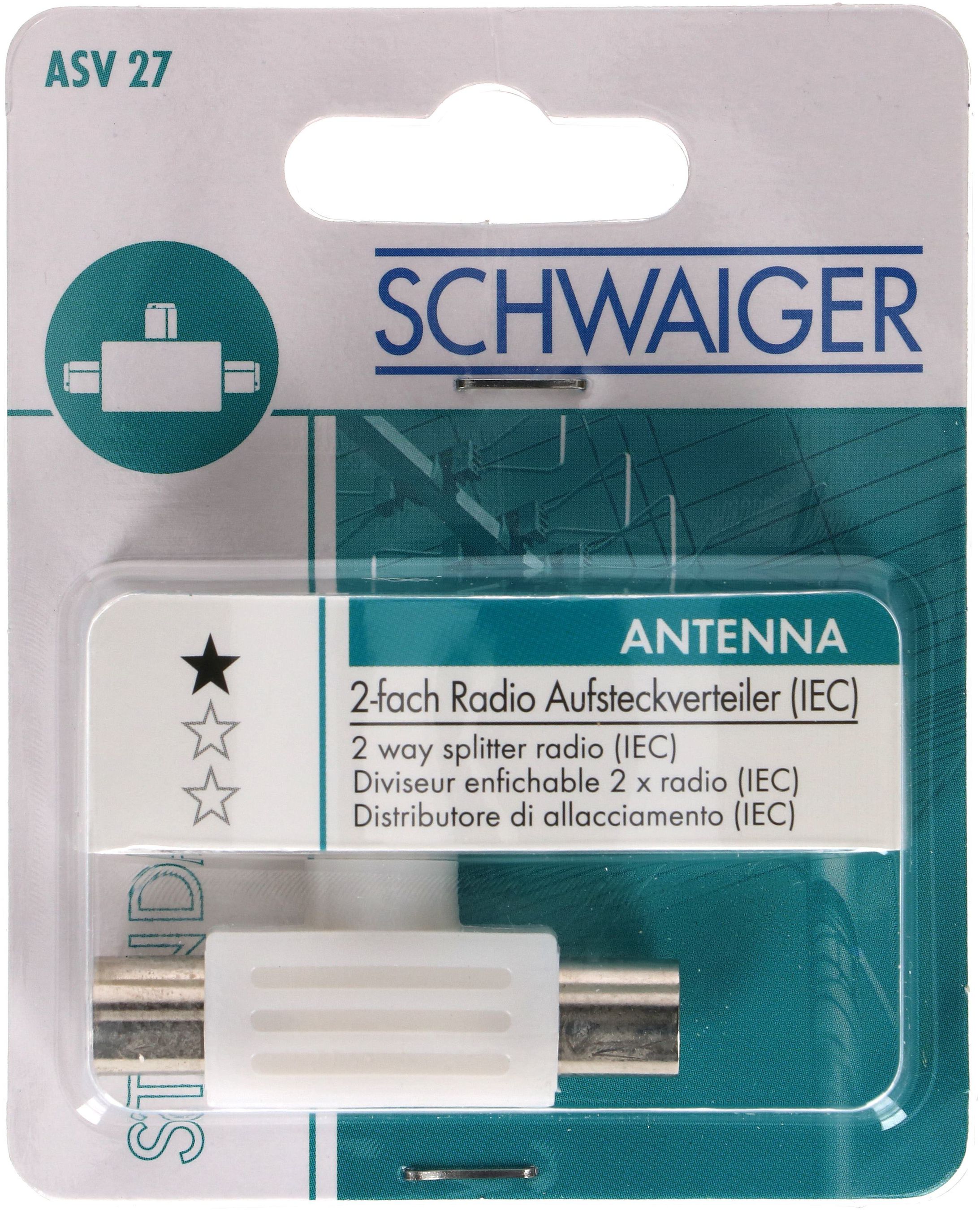 Diviseur enfichable 2x radio IEC blanc