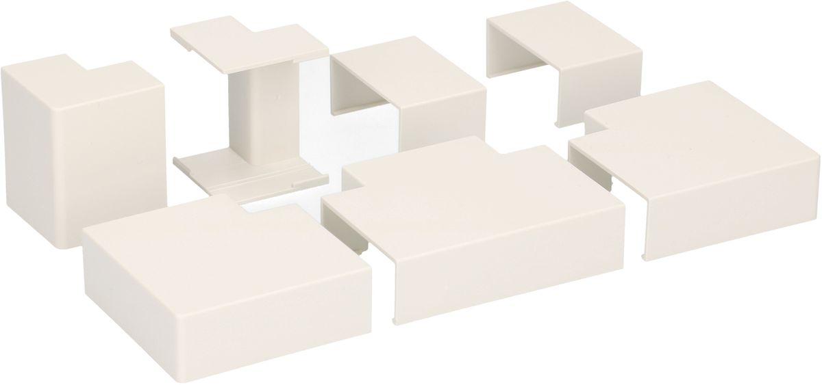 Kabelkanal Verbindungen 35x16mm weiss assortiert 7-teilig