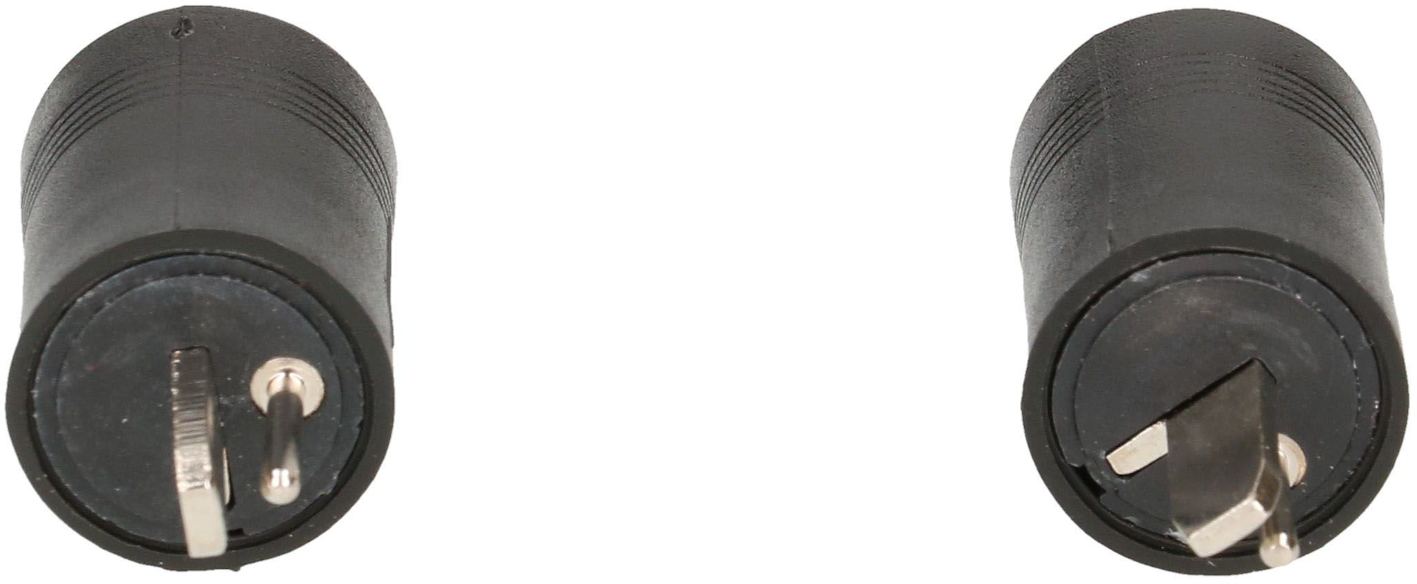 prise HP avec visses noir 2 pièces