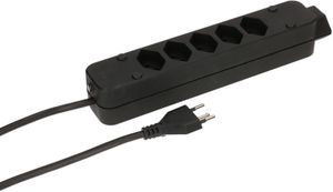 multiprise Swiss Line 5+1x type 13 noir 3m