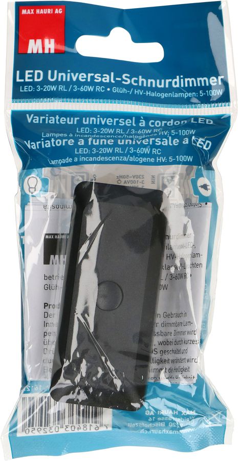 variateur universel sur cordon LED noir