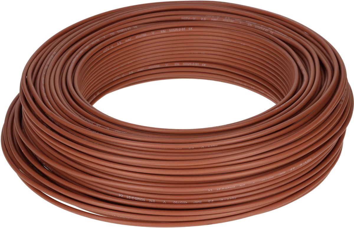 fil en T H07V-U2.5 100m marron