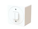 interrupteur à poussoir double schéma 3+3 AP maxONE blanc