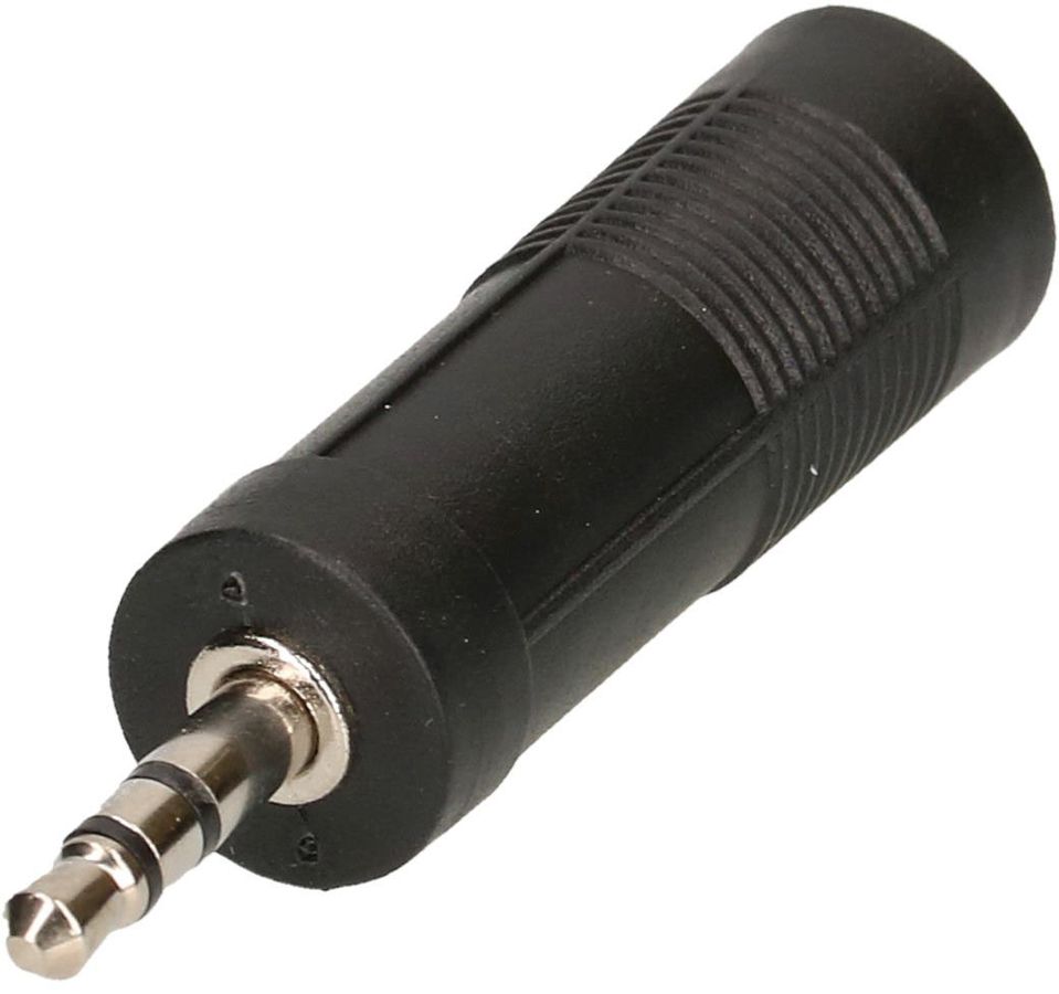 adaptateur audio HQ stéréo fiche/prise jack noir