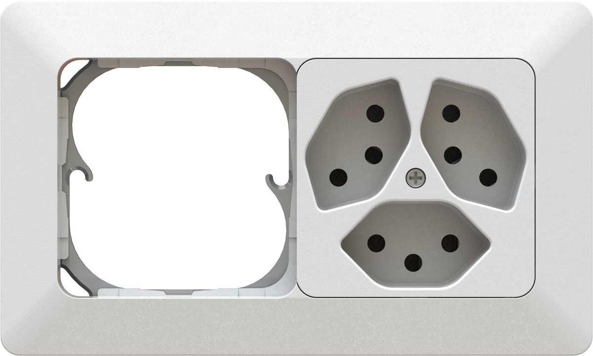 Kombination leer / 3x Typ 13 Gr.1x2 UP priamos weiss