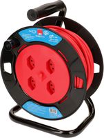 enrouleur de câble 4x type 13 25m noir rouge