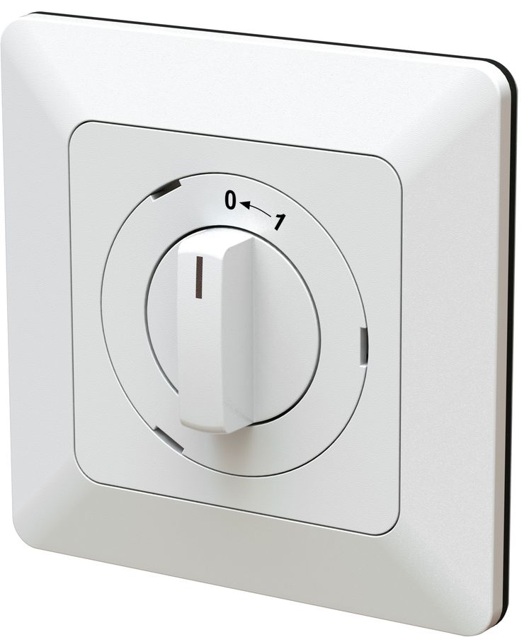 pulsante girevole NA/1L 0<=1 INC priamos bianco