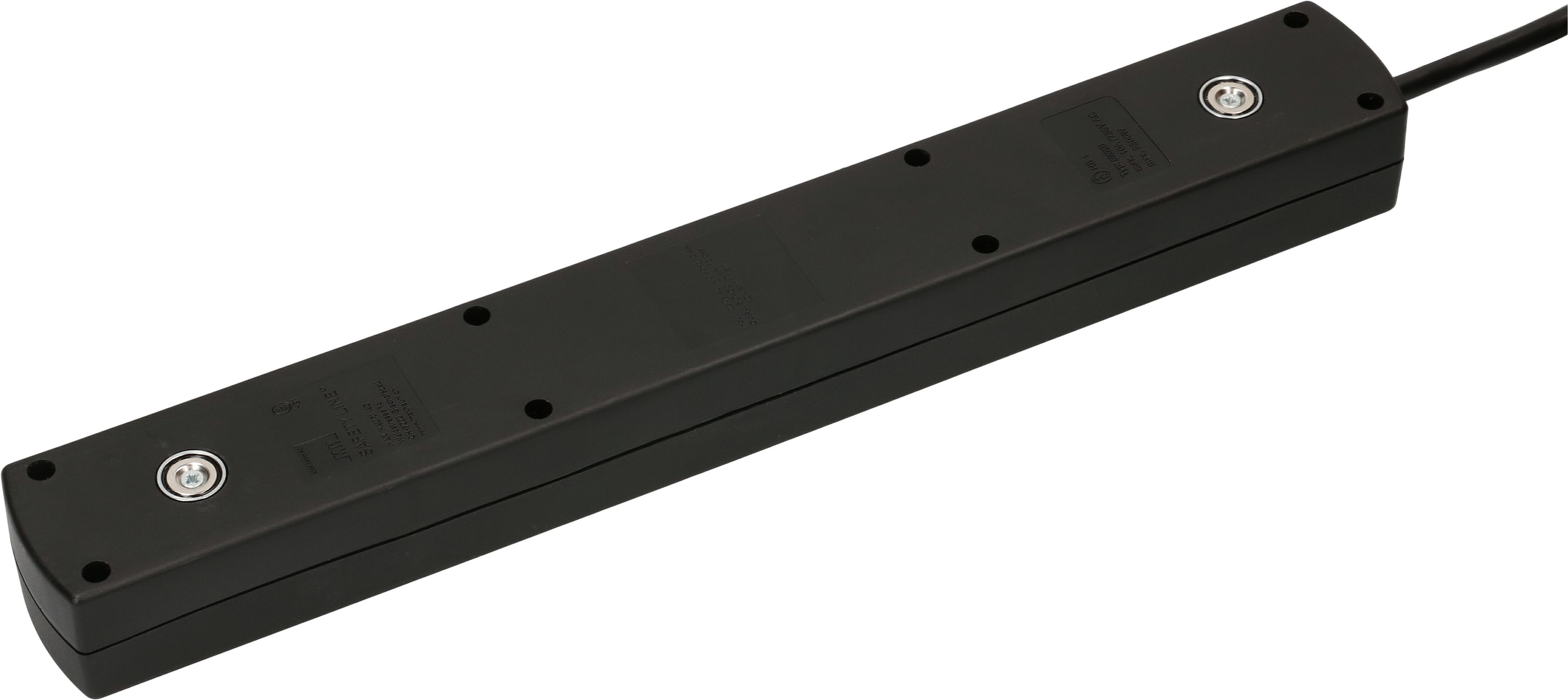 multiprise Safety Line 5x type13 90° BS noir USB aimant