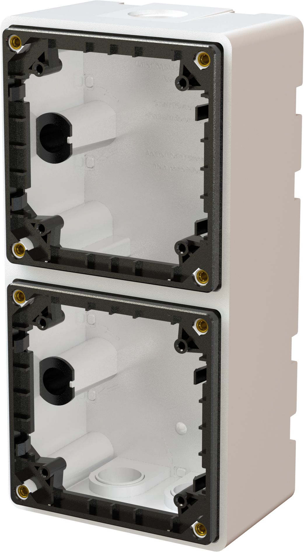 alloggiamento dim.2x1 AP exo IP55 bianco